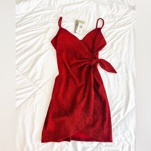 Beautiful NWT sparkly red mini dress
